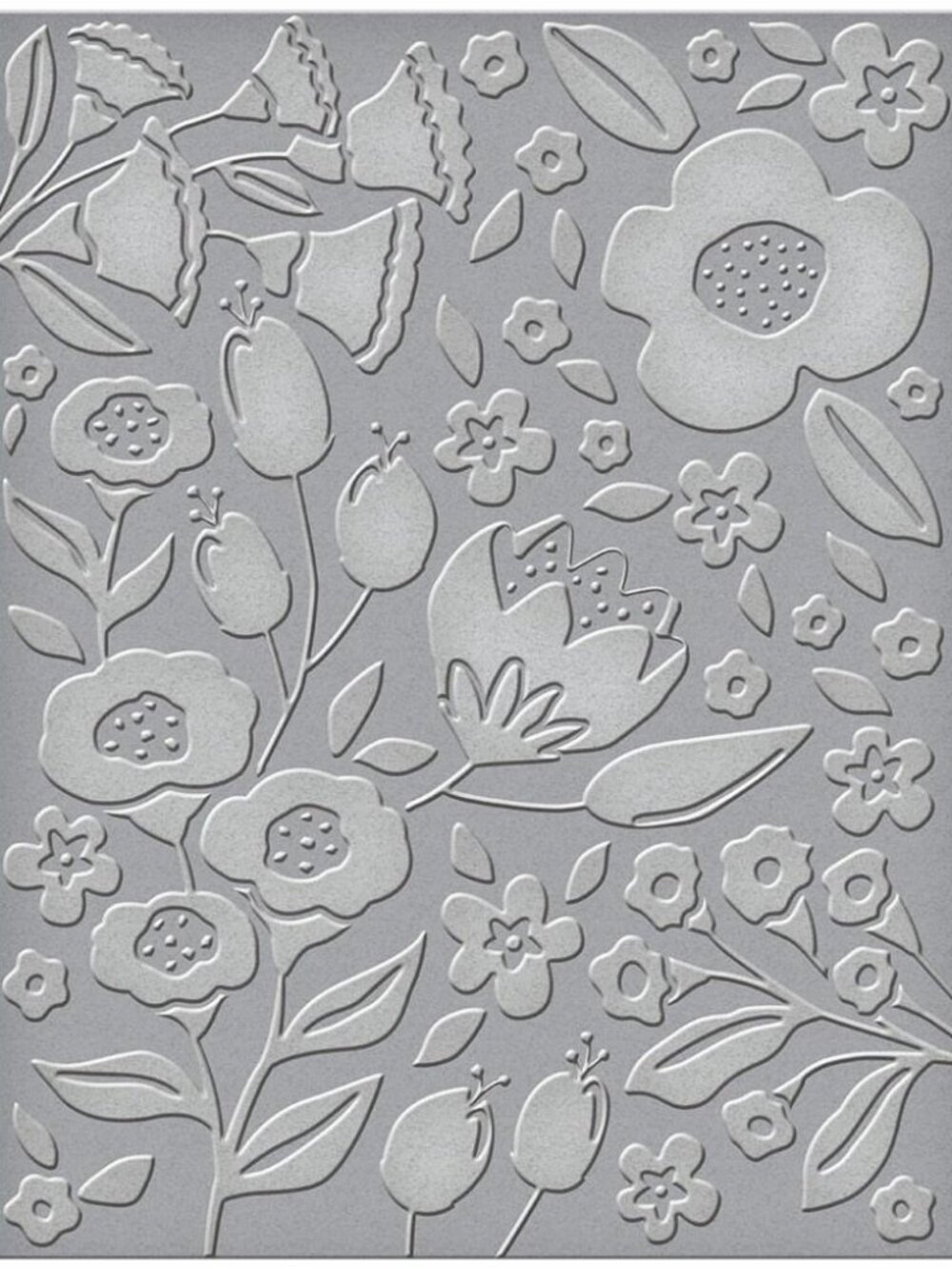 Spellbinders A2 Embossing Folder - Simply Perfect Florets